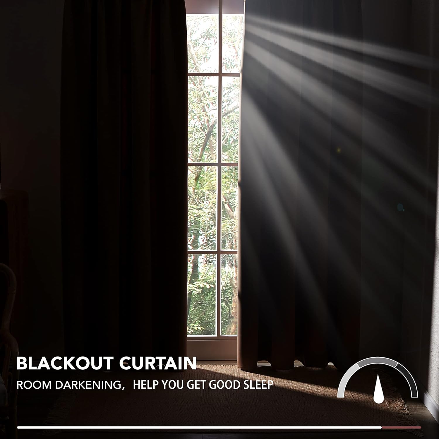 Deconovo Tende Oscuranti 140x260 CM, Rosso Scuro - immagine 6