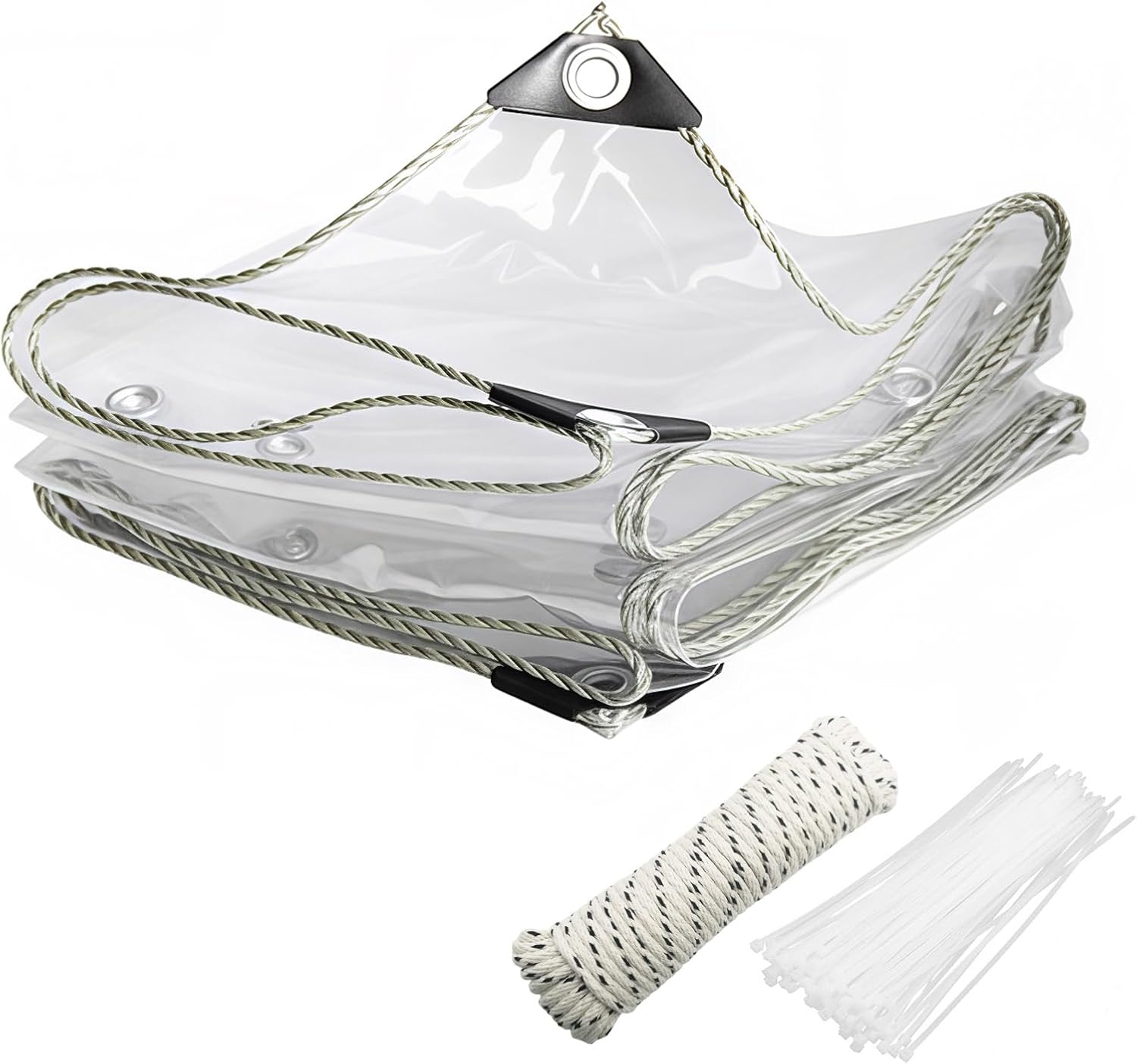 Telone Trasparente con Occhielli in PVC 450 g/mq (3x5m) - immagine 1