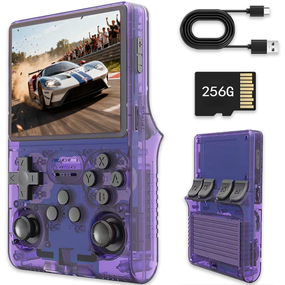 R40s Pro - Console Portatile con Schermo IPS 3.5", Viola