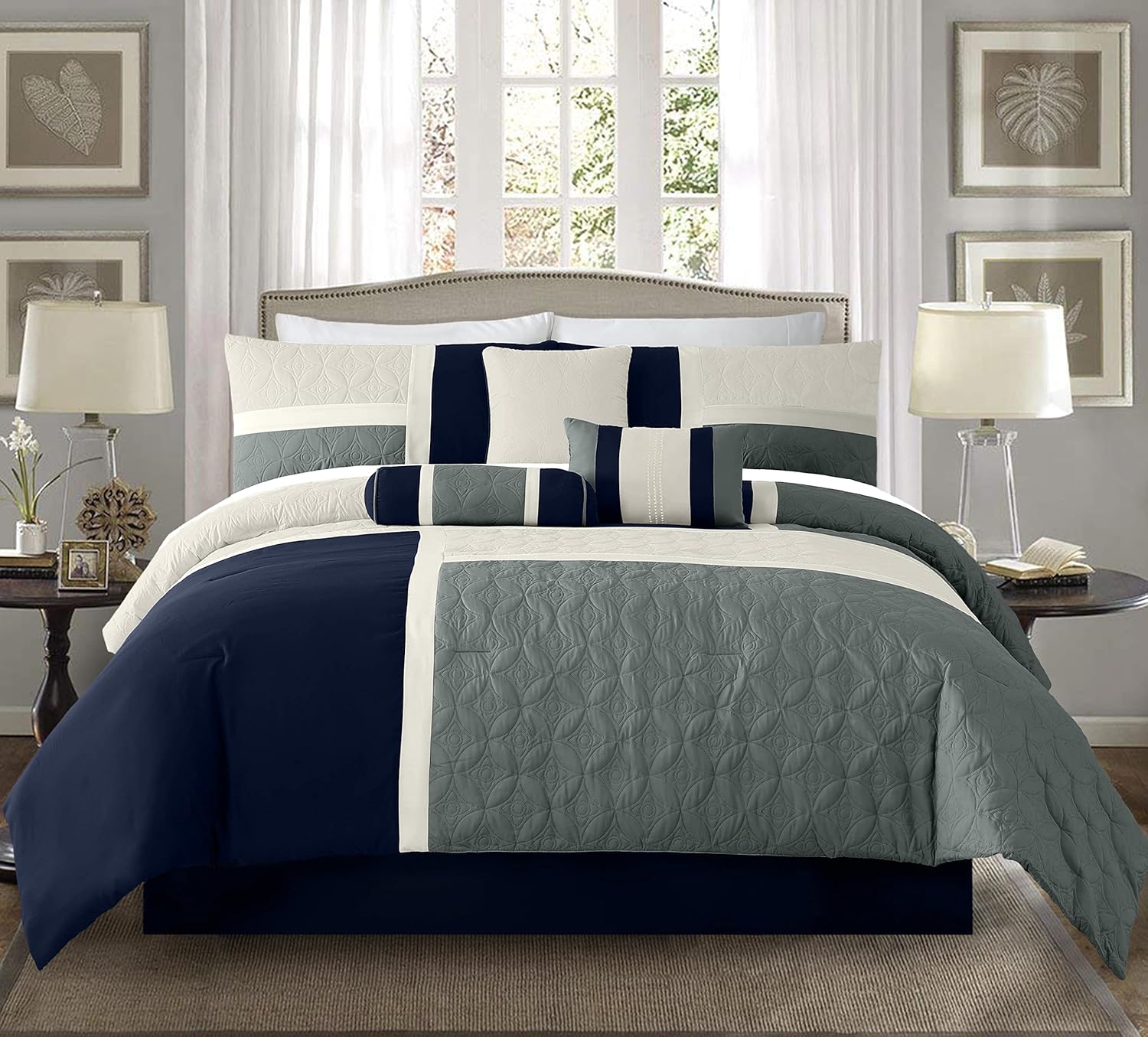 Chezmoi Collection Upland - Set Copripiumino Patchwork 7pz - immagine 5