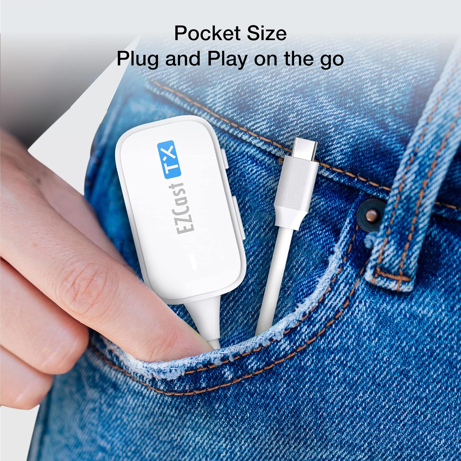 Ezcast Trasmettitore e Ricevitore USB C a HDMI 30m - immagine 6