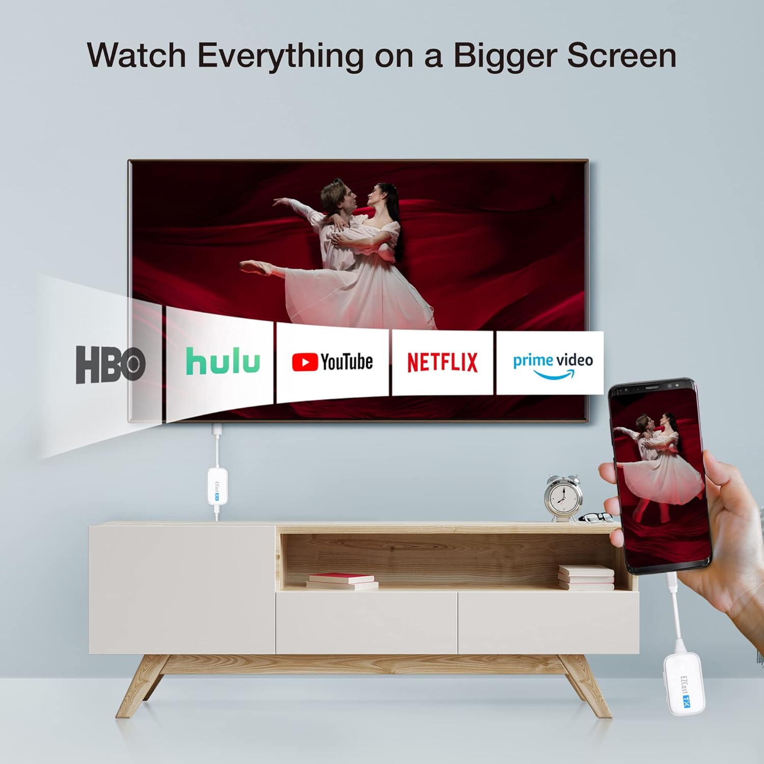 Ezcast Trasmettitore e Ricevitore USB C a HDMI 30m - immagine 8