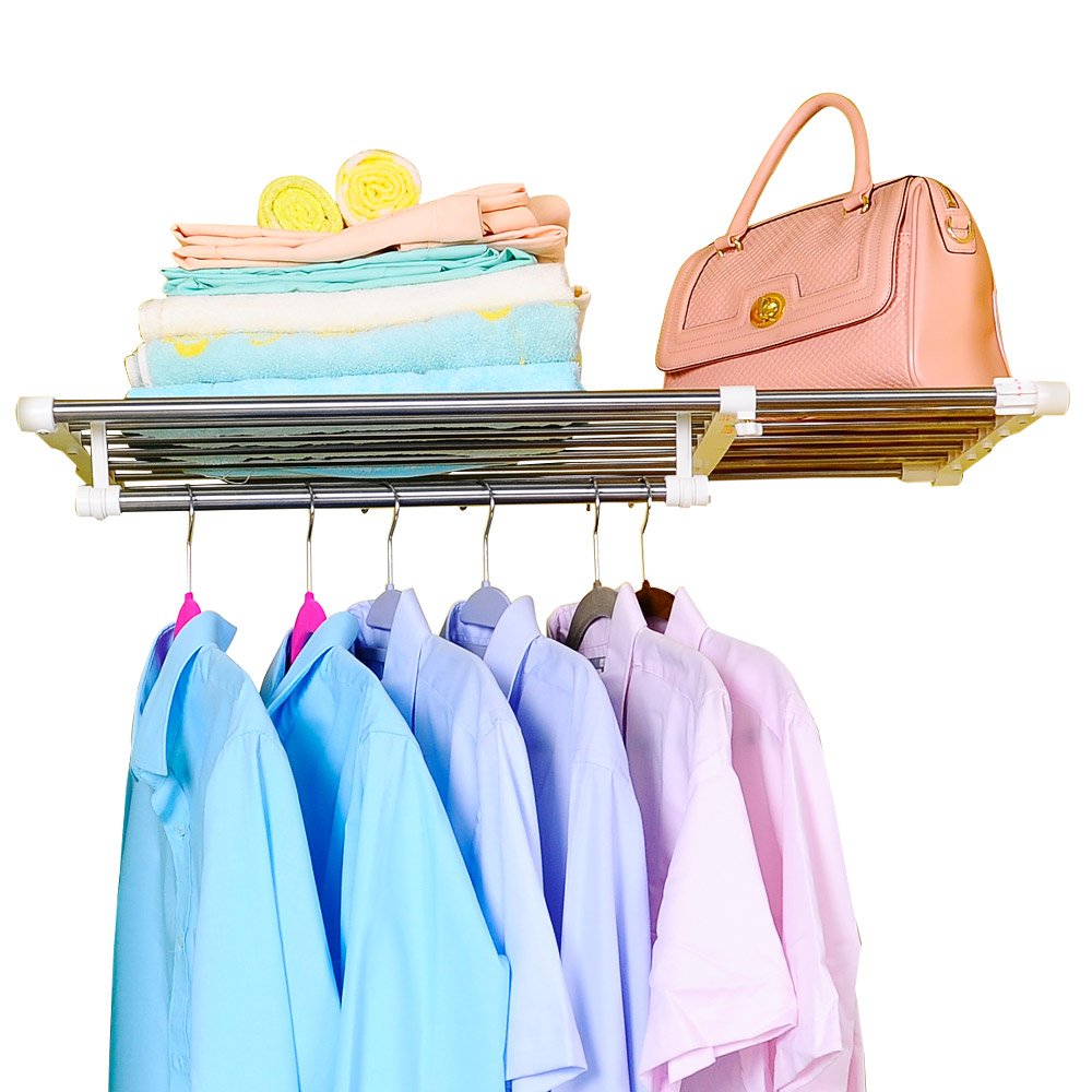 BAOYOUNI Mensola Estensibile per Armadio