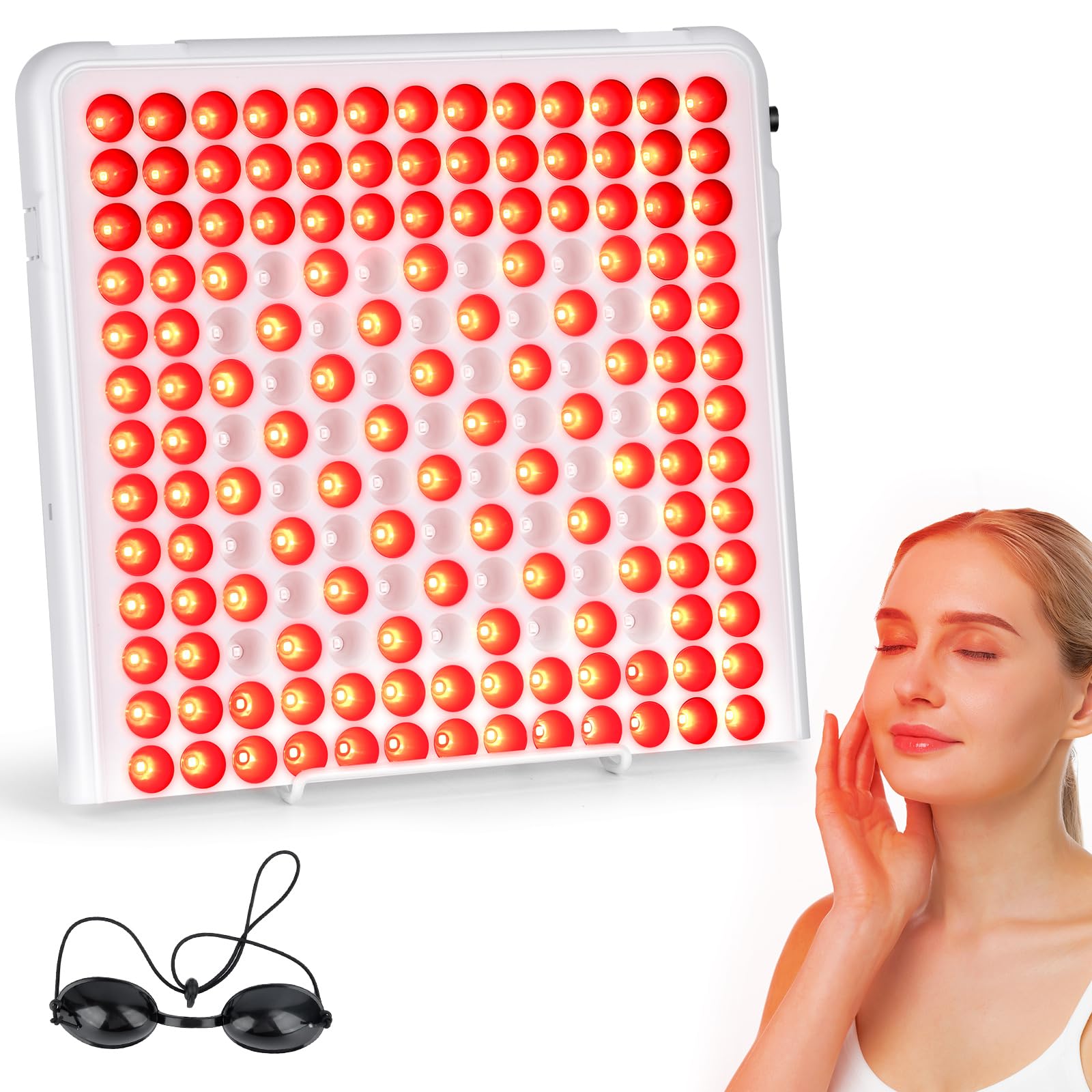 Unegnel Lampada Infrarossi Luce Rossa Combo 660nm e 850nm