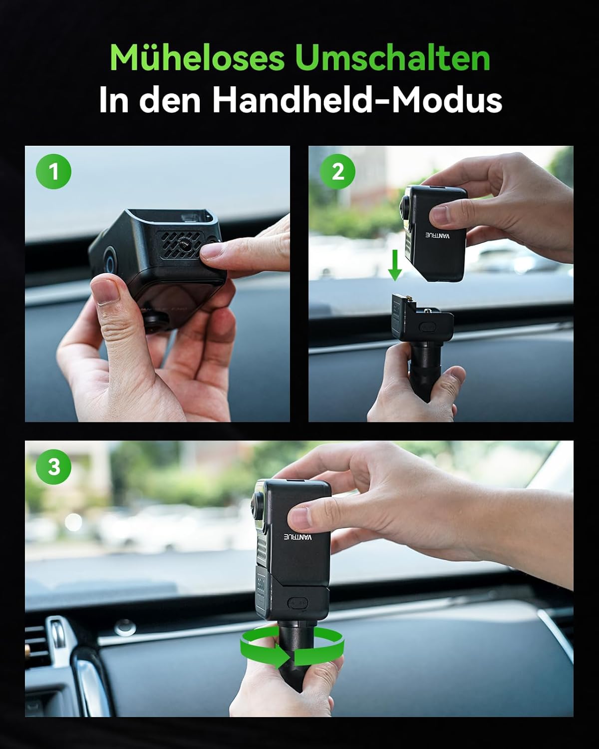 Supporto e Treppiede per Vantrue E360 5.2K Dashcam - immagine 5