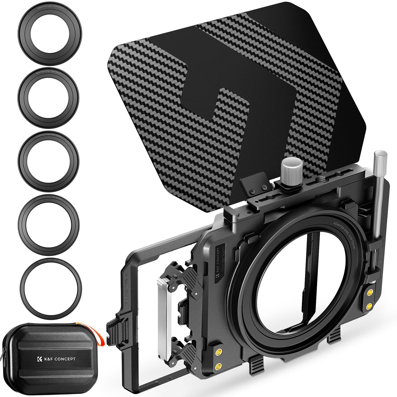 K&F Concept Mini Matte Box Lite con Bandiera Superiore
