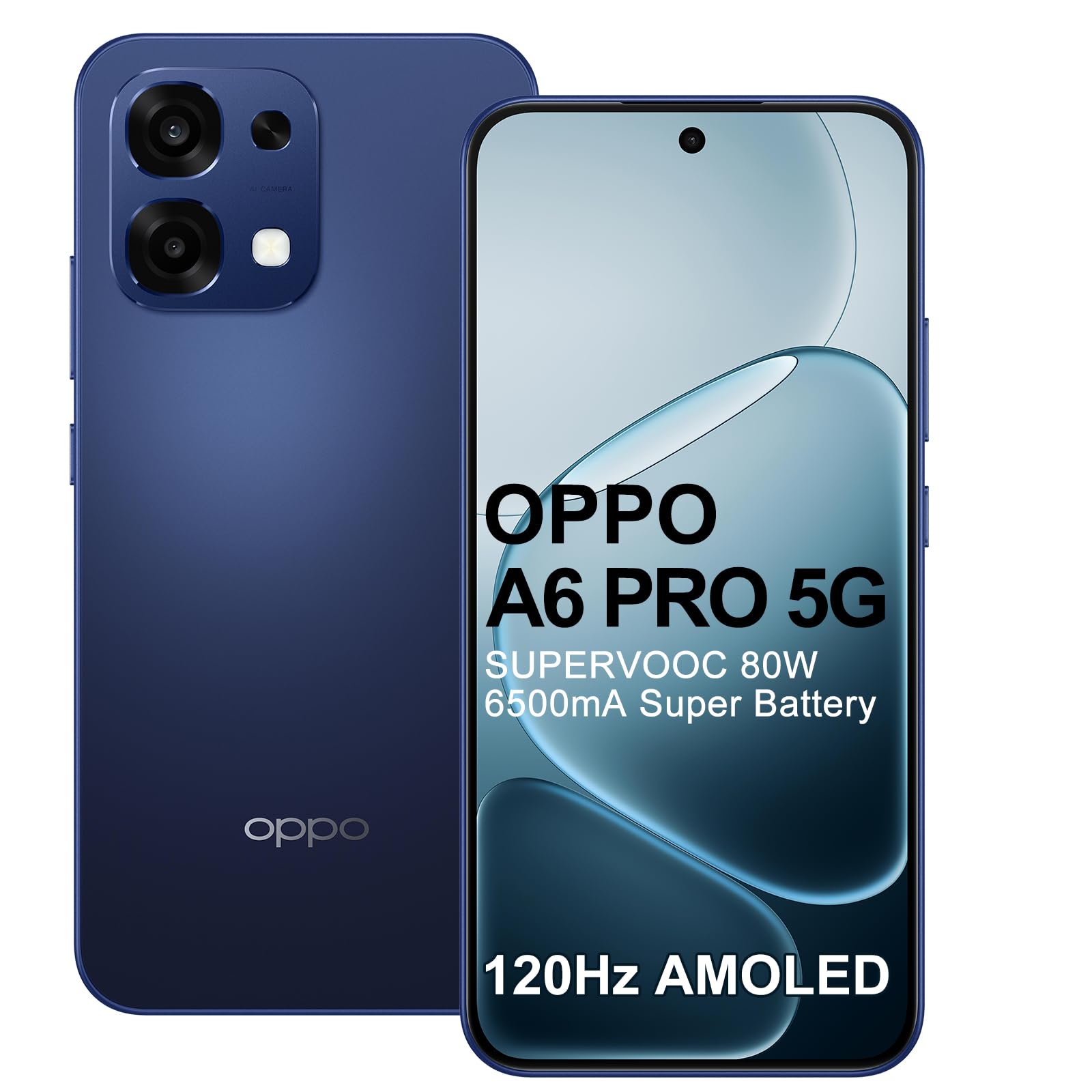 Oppo A6 Pro 5G - Smartphone AI 8+256GB, Blu