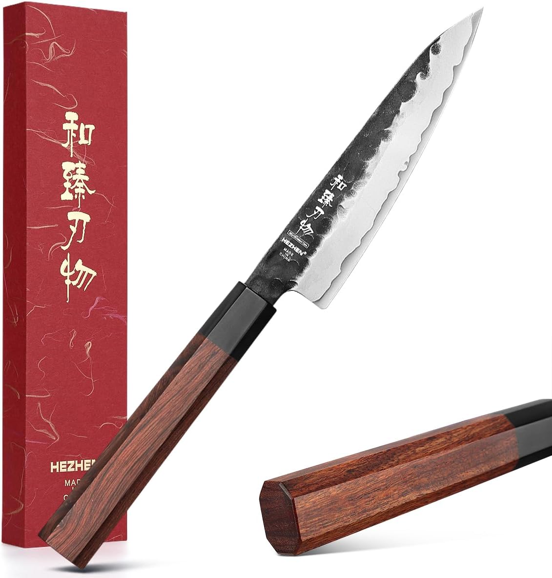 Hezhen Coltello Multiuso 13,5CM, Acciaio Forgiato