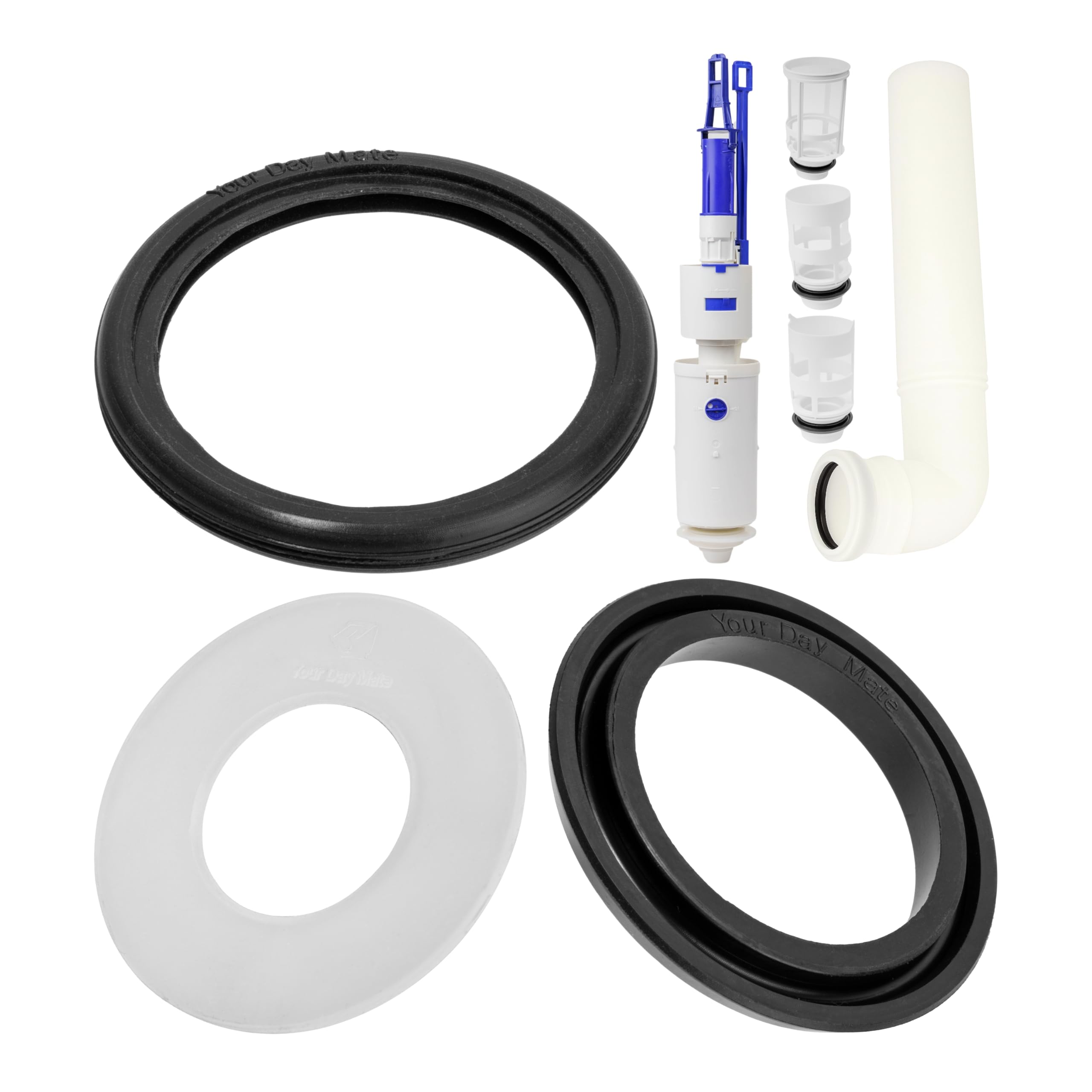 Set di guarnizioni per bacino, tubo di scarico e campana del sifone, 3 ...