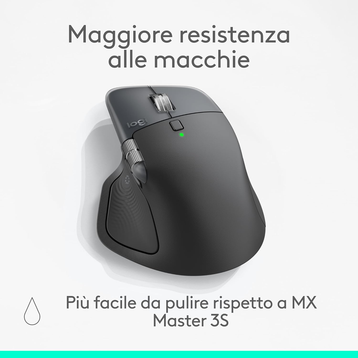 Logitech MX Master 4 - Mouse Wireless Ergonomico, Grafite - immagine 9
