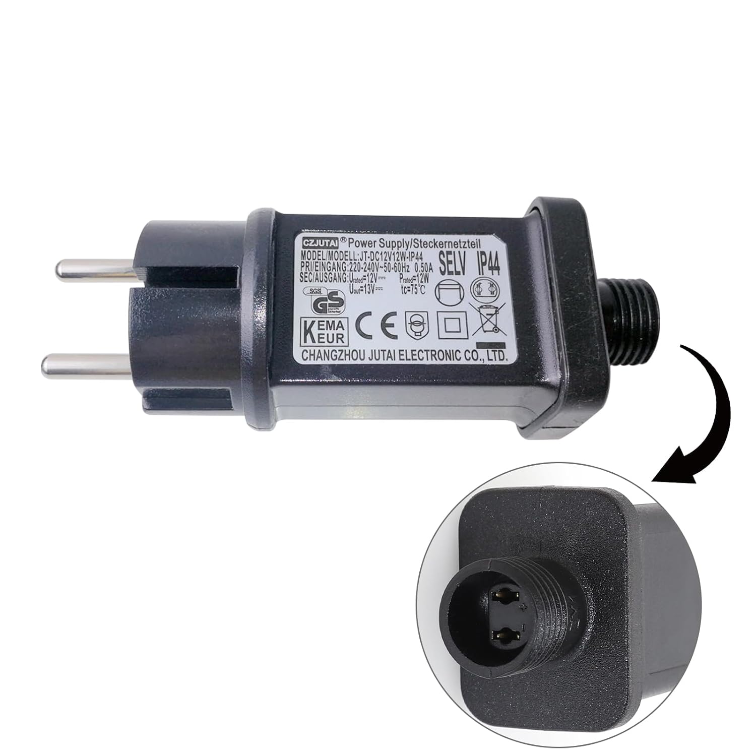 CZJUTAI Trasformatore LED IP44 12V 12W - immagine 1
