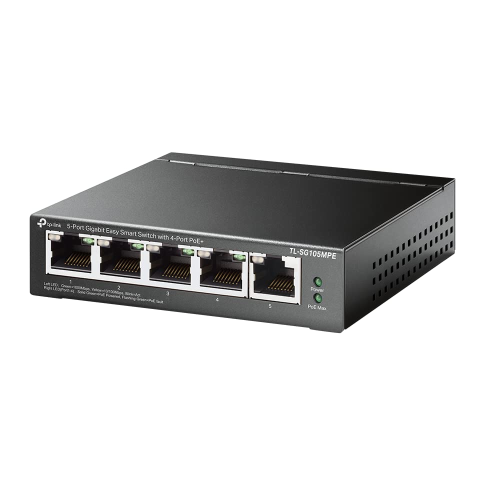 Tp-link TL-SG105MPE Switch PoE+ Gestito Gigabit 5 Porte
