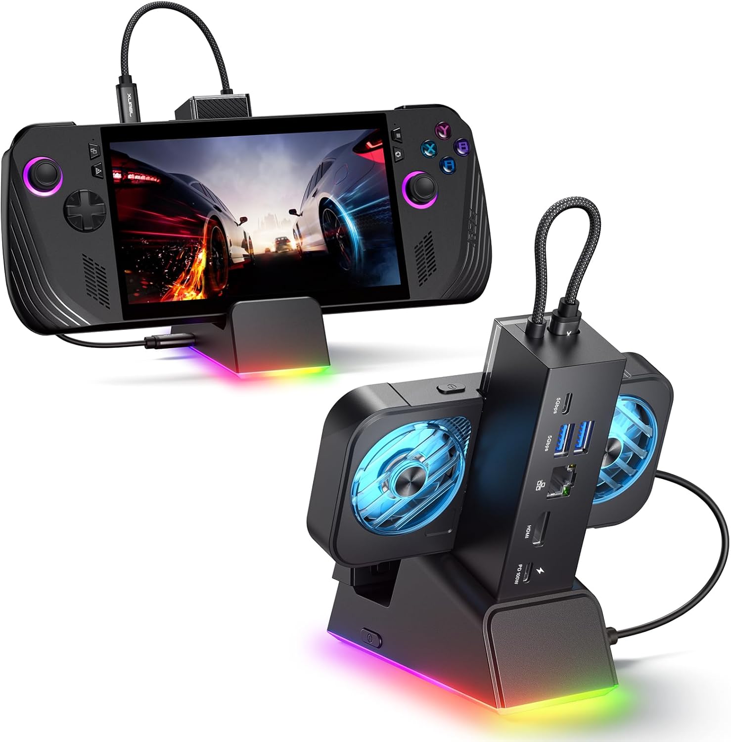Jsaux Docking Station 7 in 1 per ROG Ally X/Steam Deck - immagine 1