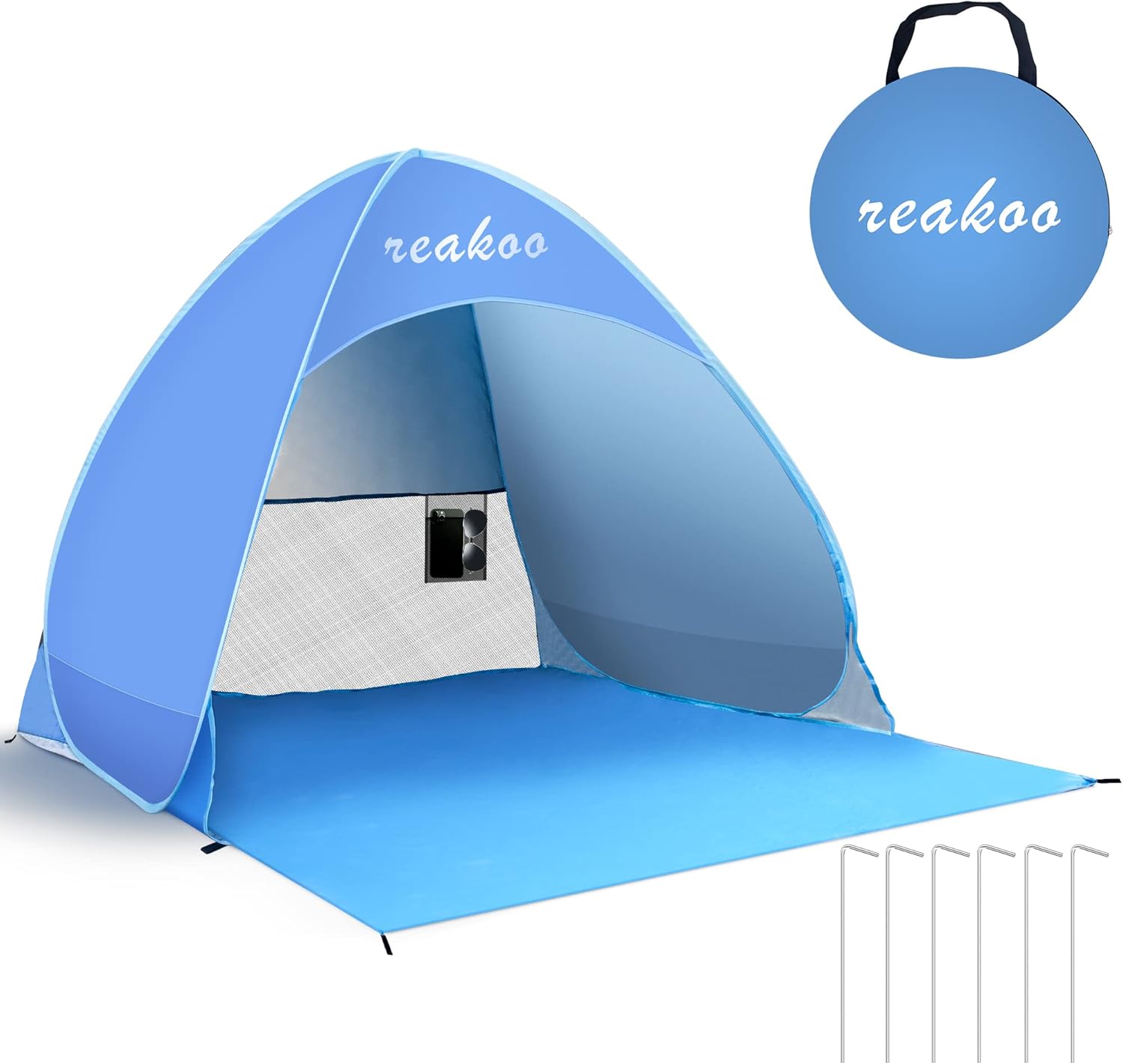 Tenda da Spiaggia Portatile Pop Up UPF 50+ - immagine 1