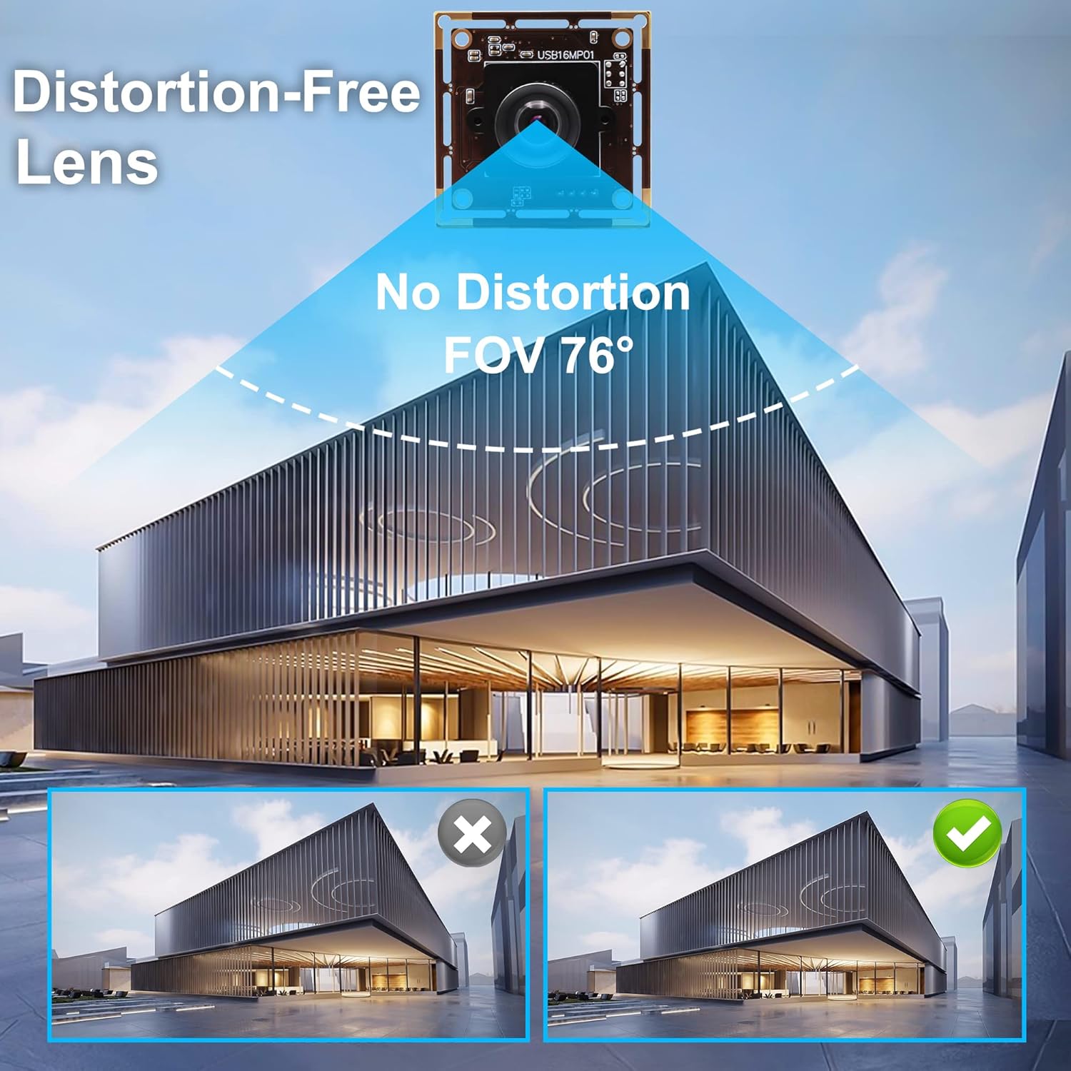 Svpro Fotocamera USB Grandangolare 16MP per Computer - immagine 5