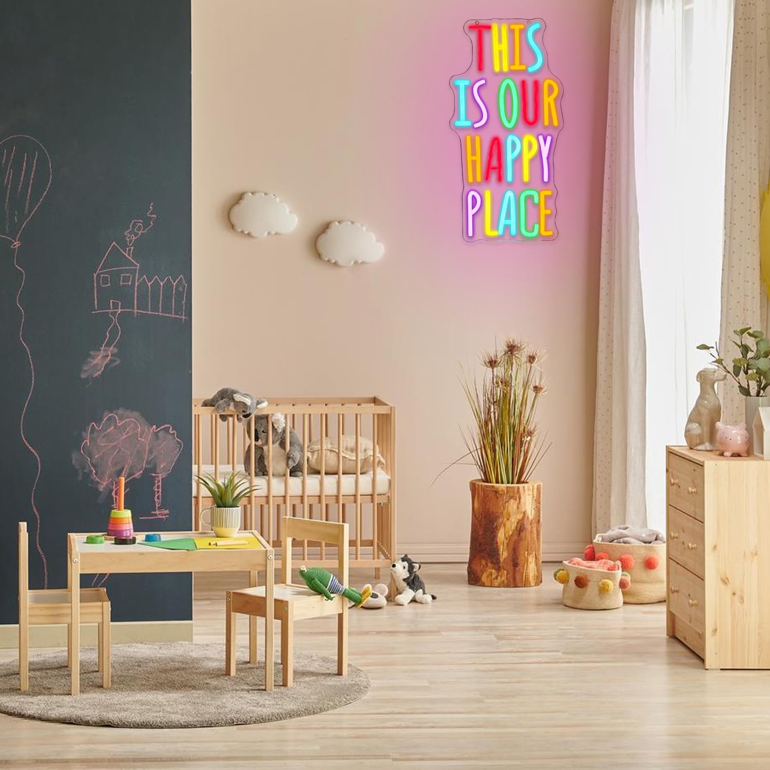 Insegna Neon LED "Questo è il nostro posto felice" - immagine 6