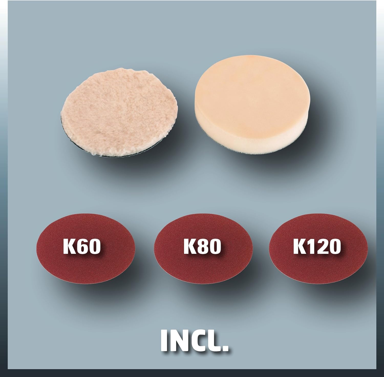 Einhell CC-PO 1100/2E - Lucidatrice e Levigatrice Auto 1100W - immagine 2