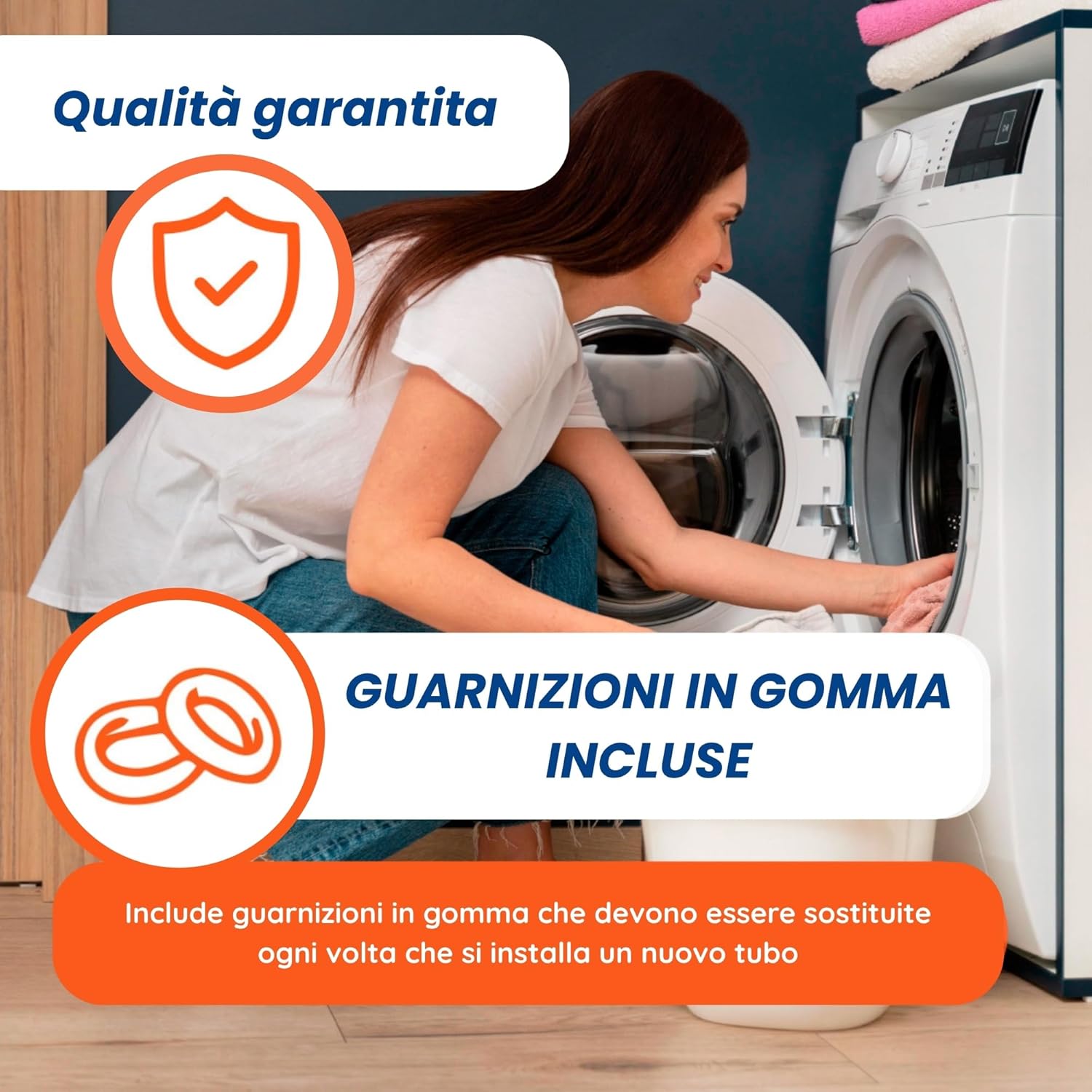 Electrohogar Tubo Carico Lavatrice e Lavastoviglie 1,5M - immagine 6