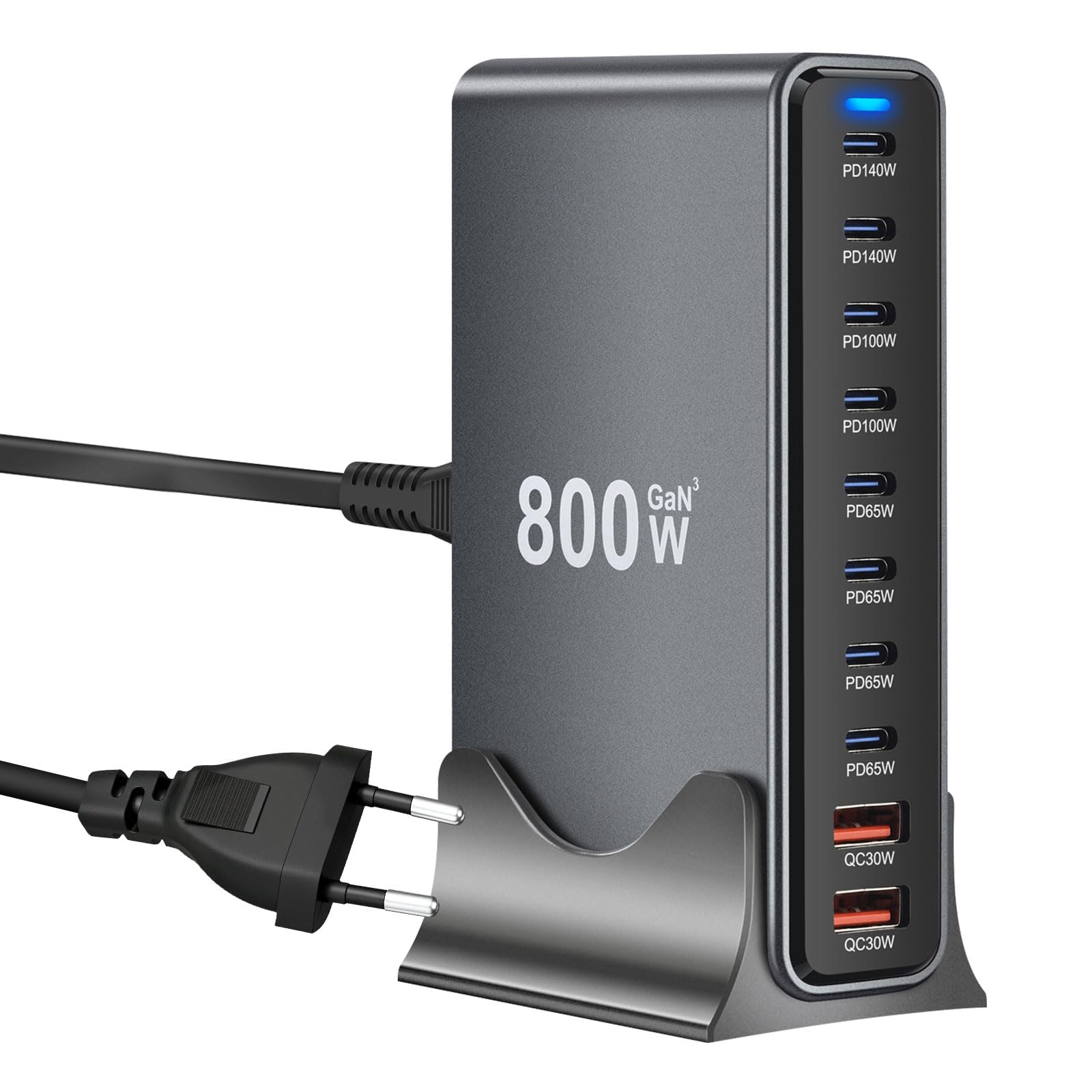 Caricatore USB Multiplo 800W - 10 Porte Rapide