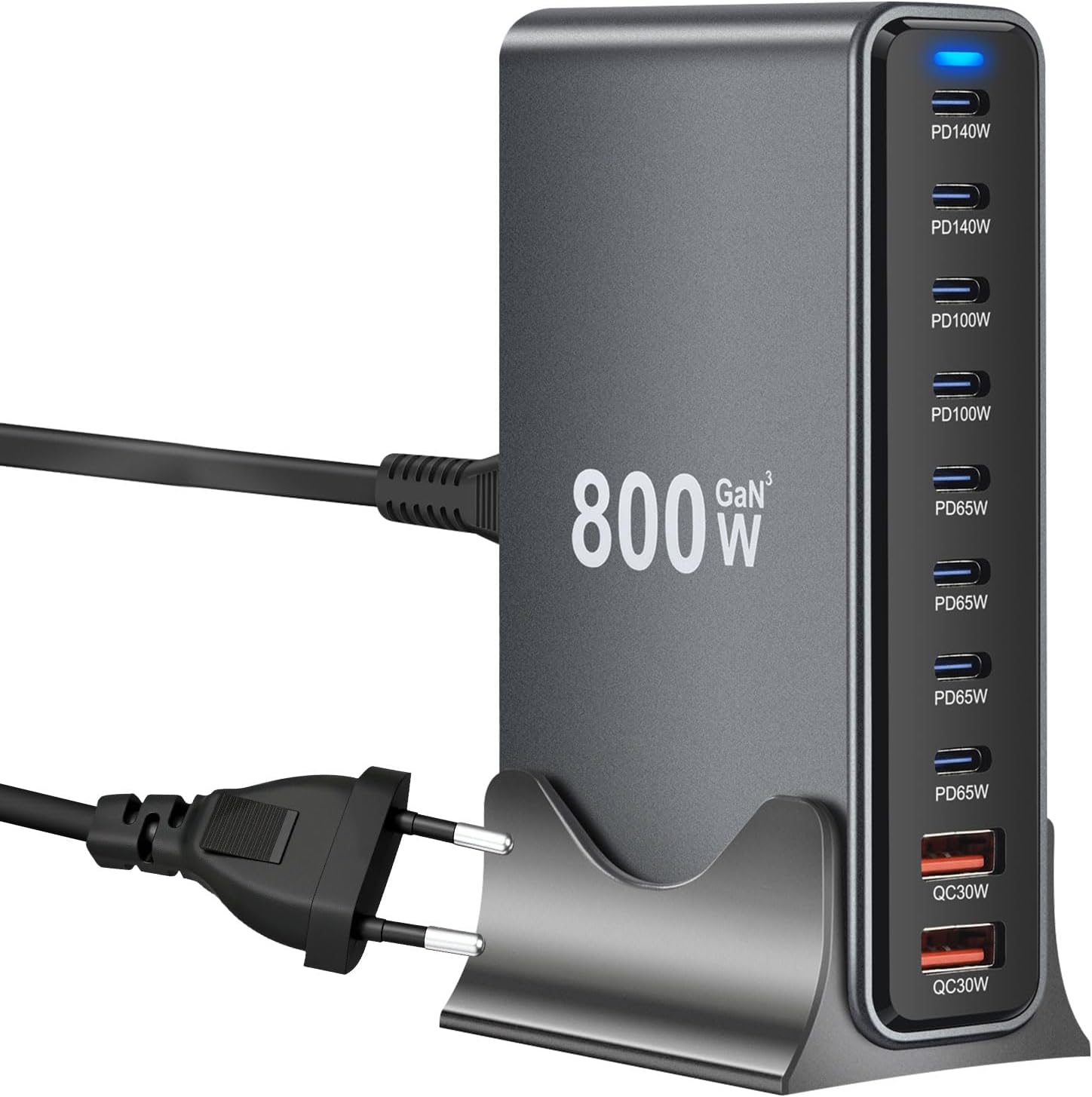 Caricatore USB Multiplo 800W - 10 Porte Rapide - immagine 1