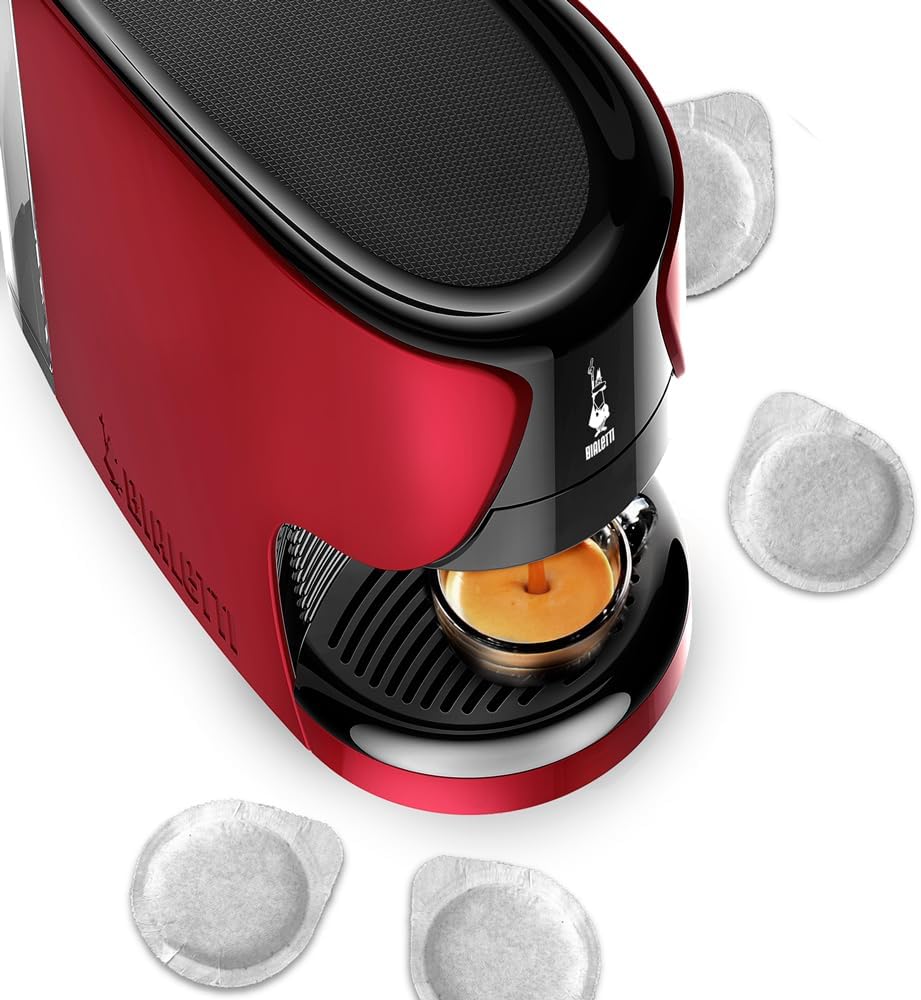 Bialetti Dama - Macchina Espresso a Cialde ESE, Rosso - immagine 4