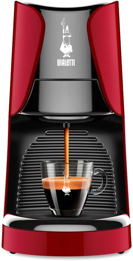 Bialetti Dama - Macchina Espresso a Cialde ESE, Rosso - immagine 5