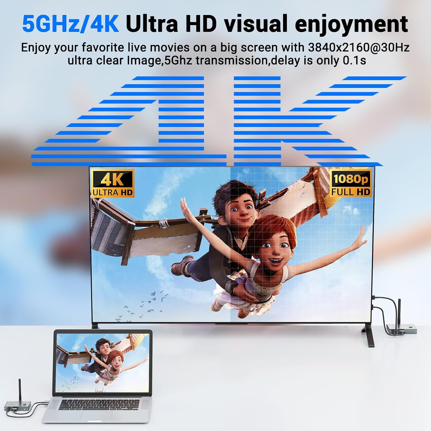 Trasmettitore e Ricevitore HDMI Wireless 4K@30Hz - immagine 4