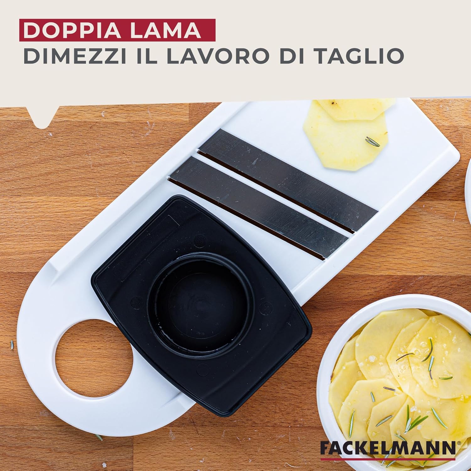 Fackelmann Mandolina Affetta Verdure Manuale - immagine 4