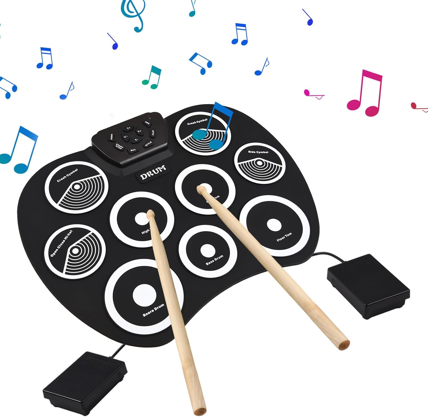 Set Batteria Elettronica Portatile 9 Pad - immagine 1