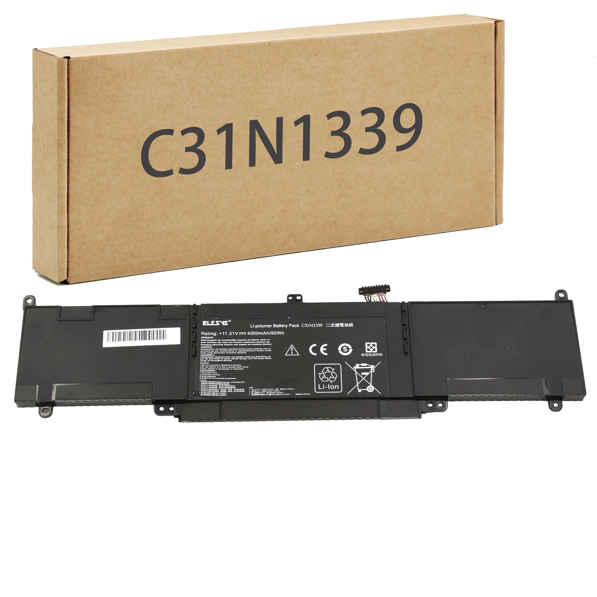 Blesys Batteria C31N1339 per ASUS ZenBook UX303U 11.3V
