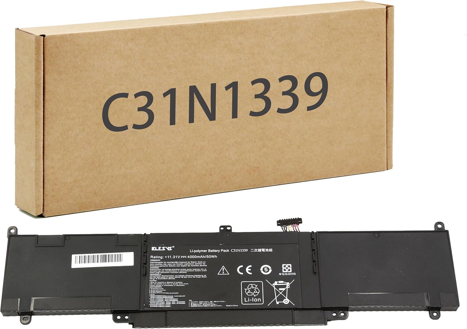 Blesys Batteria C31N1339 per ASUS ZenBook UX303U 11.3V - immagine 1