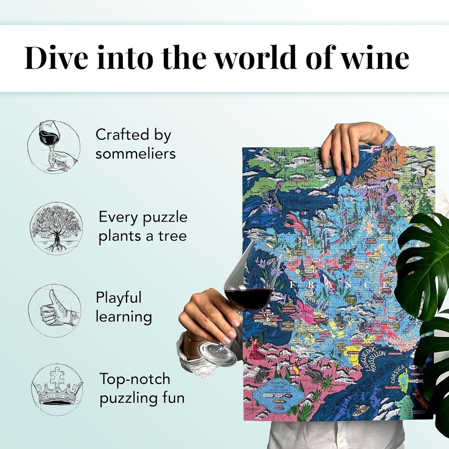 Puzzle del Vino Italiano 1000 Pezzi per Adulti - immagine 4