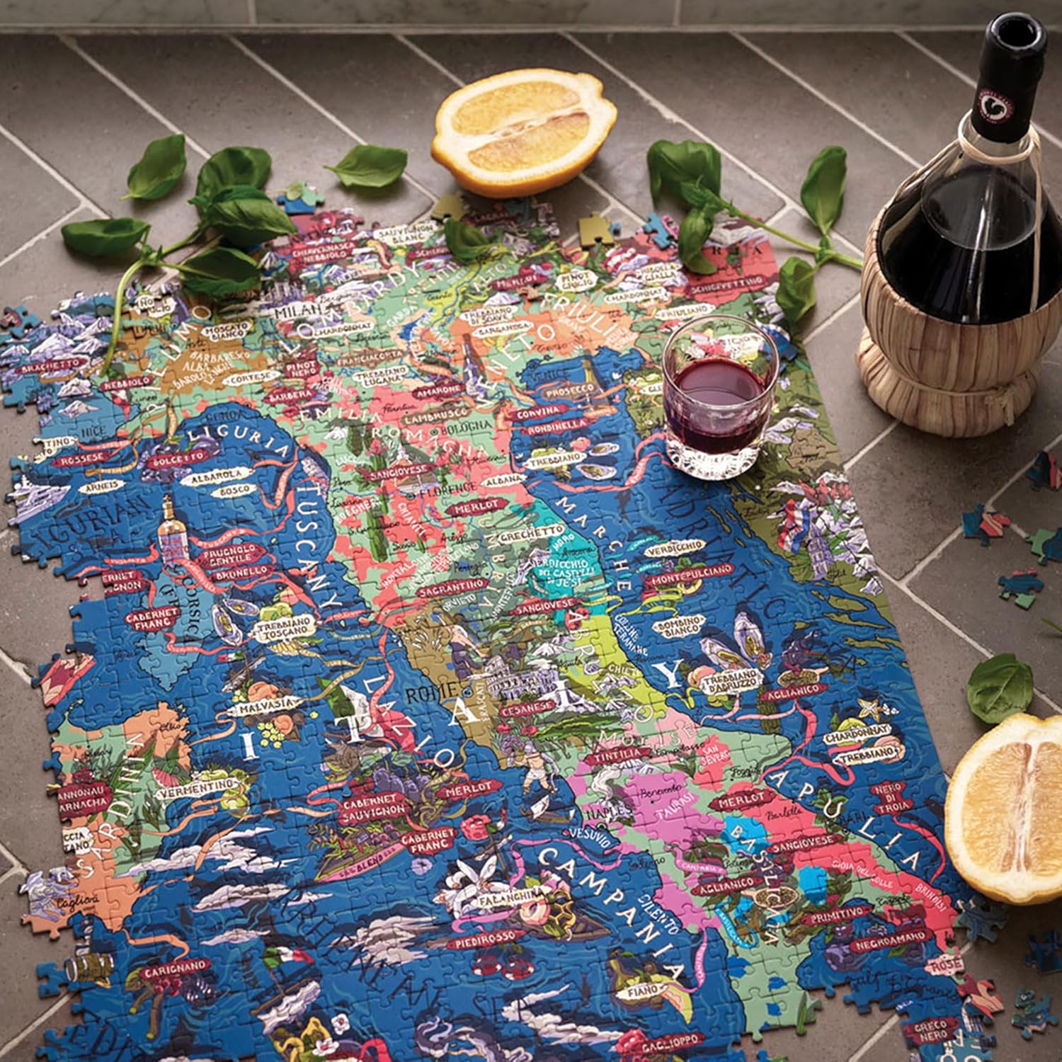 Puzzle del Vino Italiano 1000 Pezzi per Adulti - immagine 5