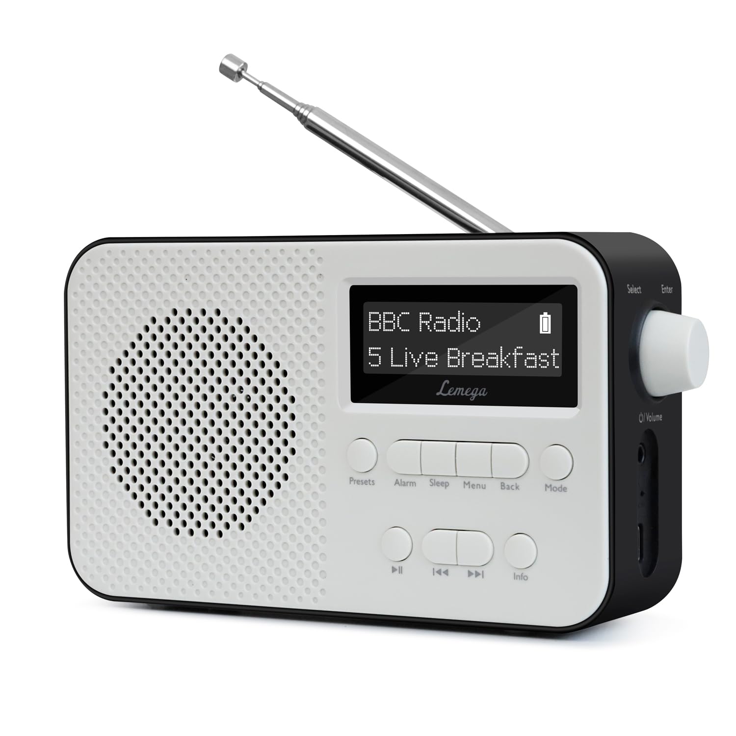 Lemega PR2-Max Radio DAB con Bluetooth, Nero