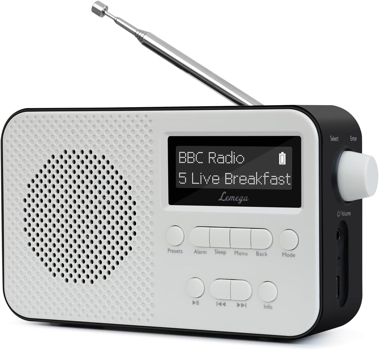 Lemega PR2-Max Radio DAB con Bluetooth, Nero - immagine 1