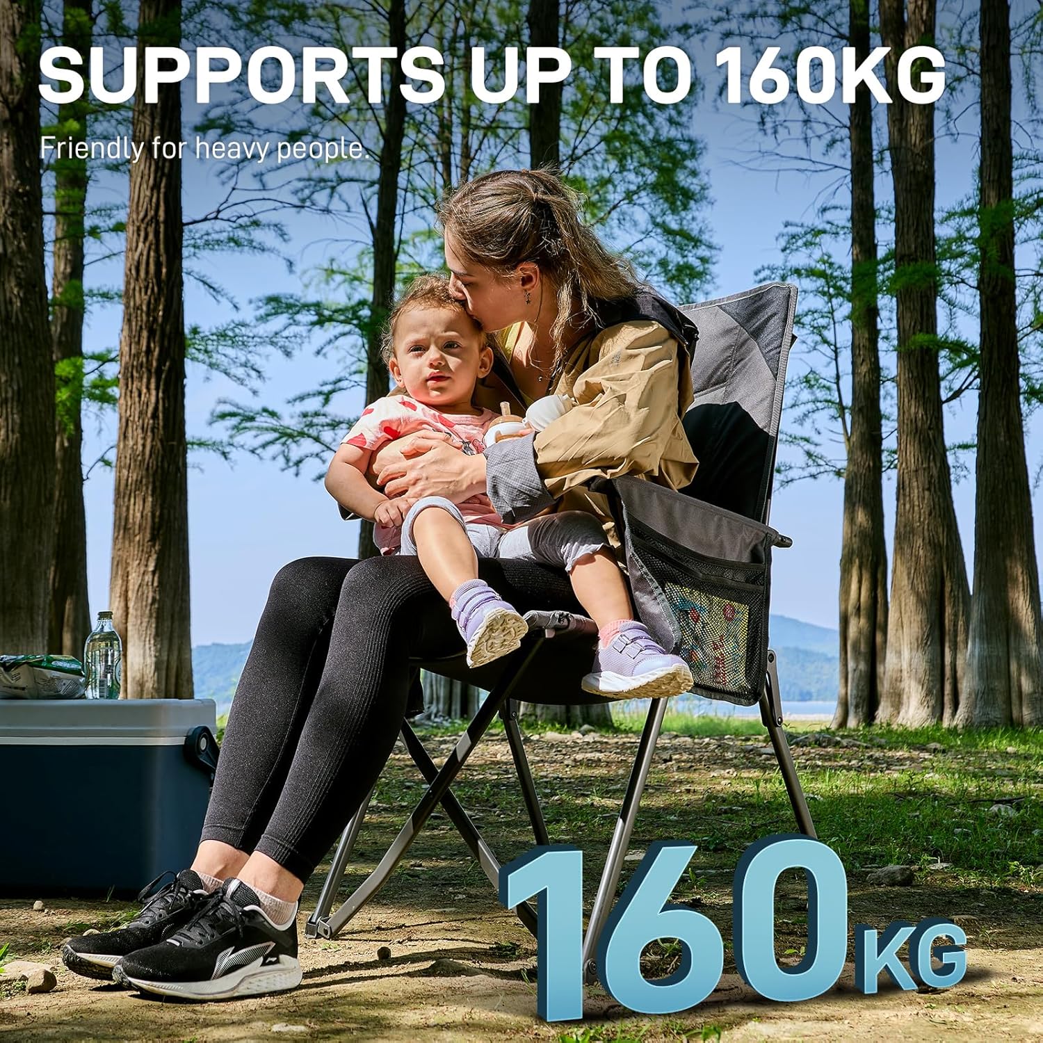 Ever Advanced Sedia Campeggio Pieghevole 160kg - immagine 5