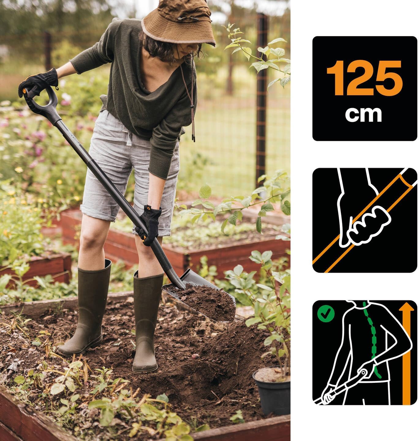 Fiskars Vanga Quadra Ergonomic 125cm - immagine 4
