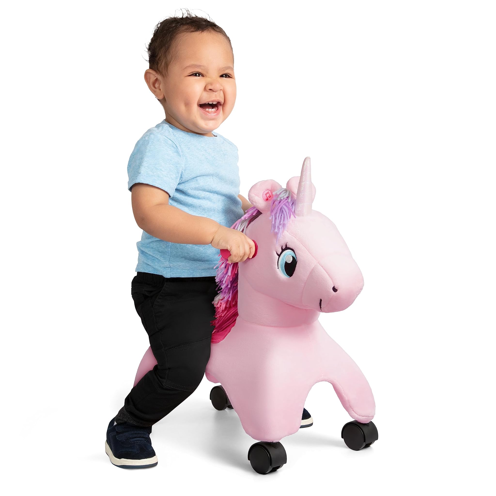 Radio Flyer Shimmer l'Unicorno Magico Cavalcabile Rosa