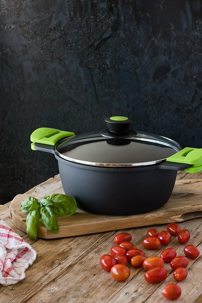 Bra Casseruola Prior con coperchio in vetro, 32 cm, Nero - immagine 2