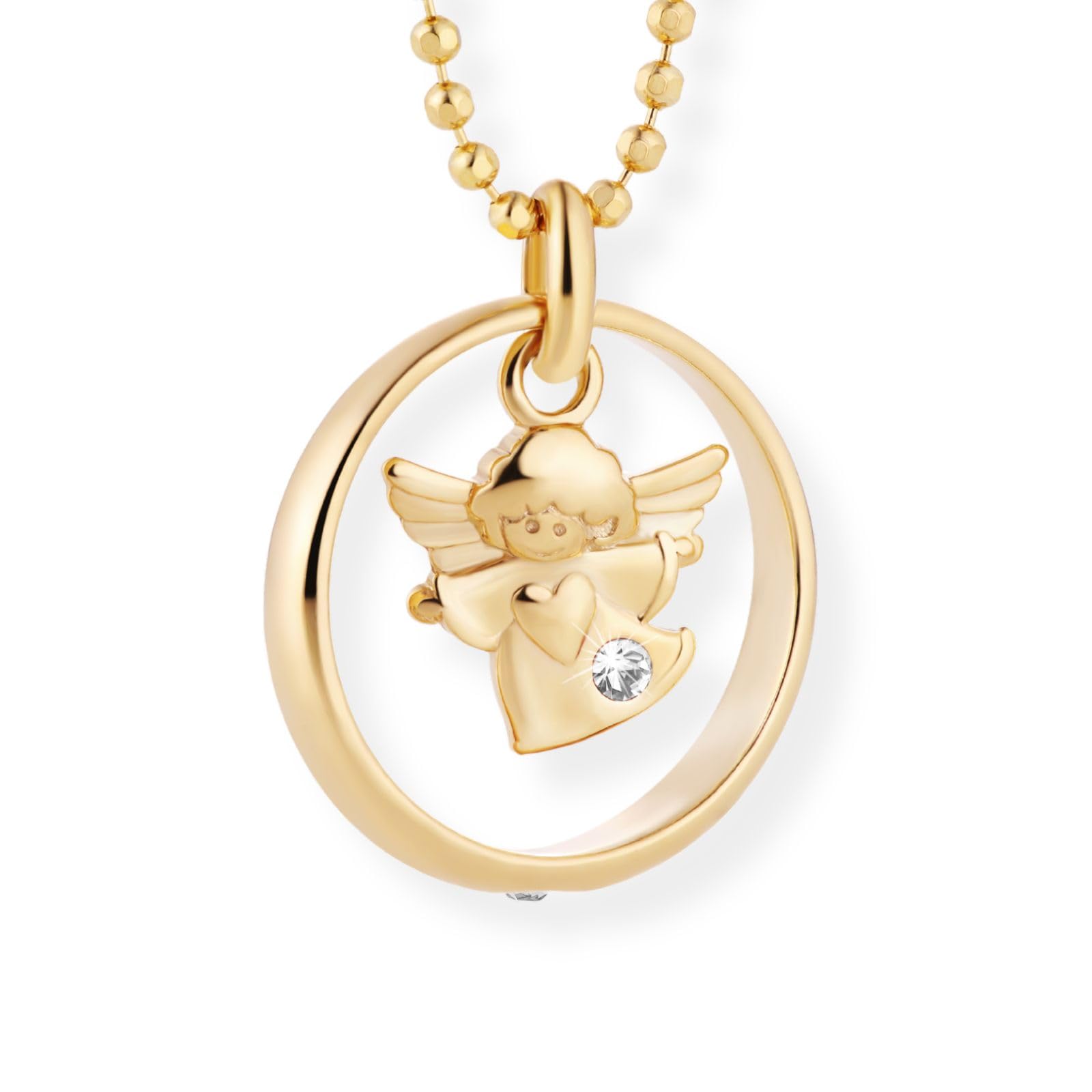 fish Catena del Battesimo Placcato Argento con Anello