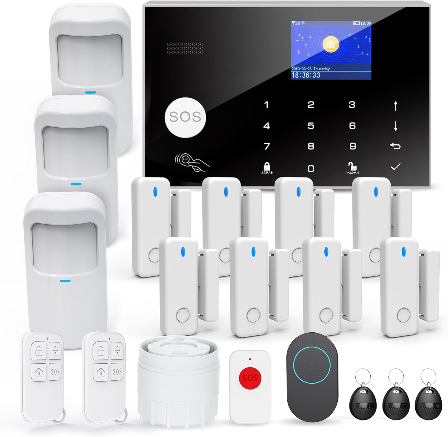 Tugard Allarme Domestico Wireless WiFi GSM 4G, 20 Pezzi - immagine 1