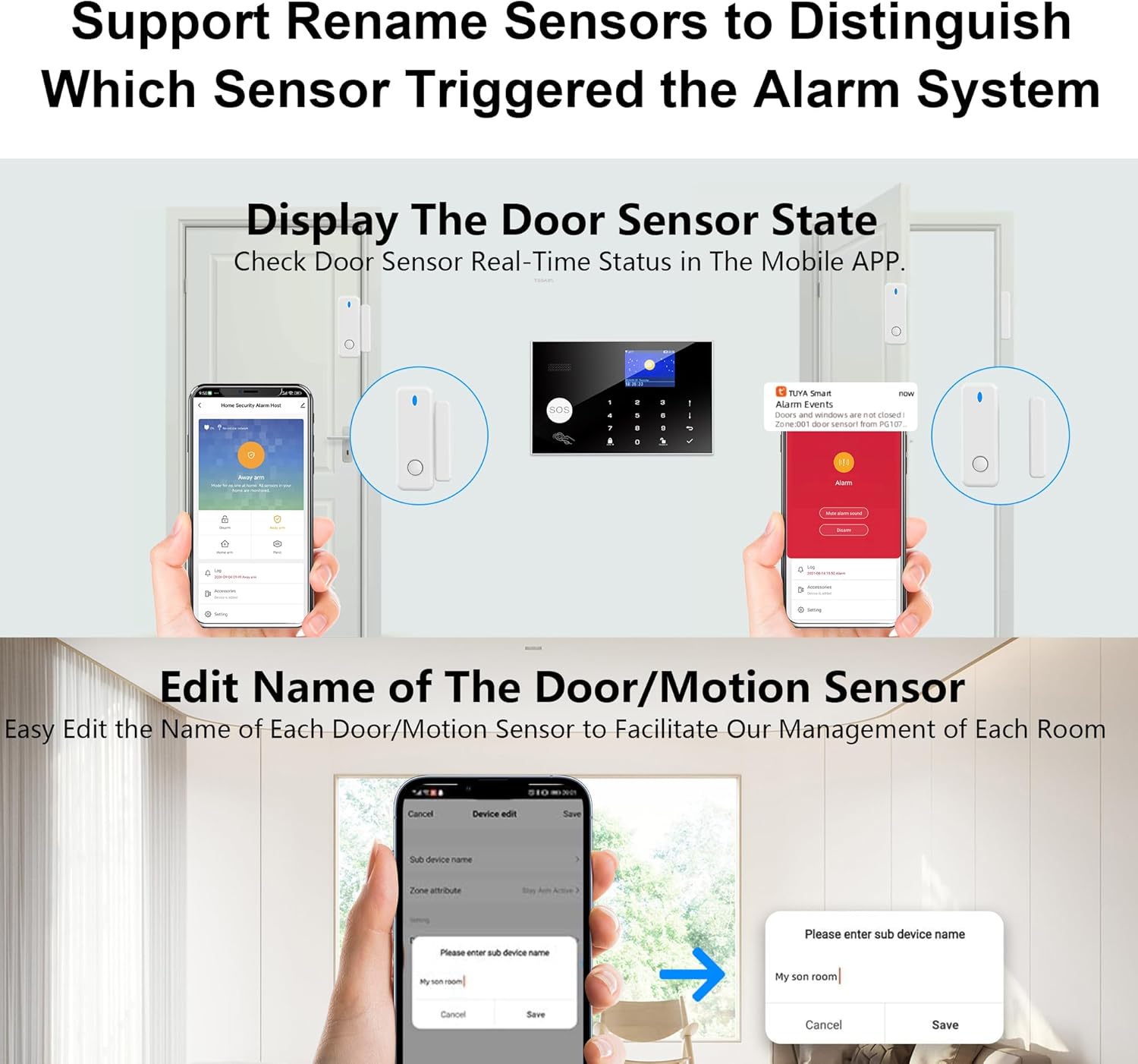 Tugard Allarme Domestico Wireless WiFi GSM 4G, 20 Pezzi - immagine 6
