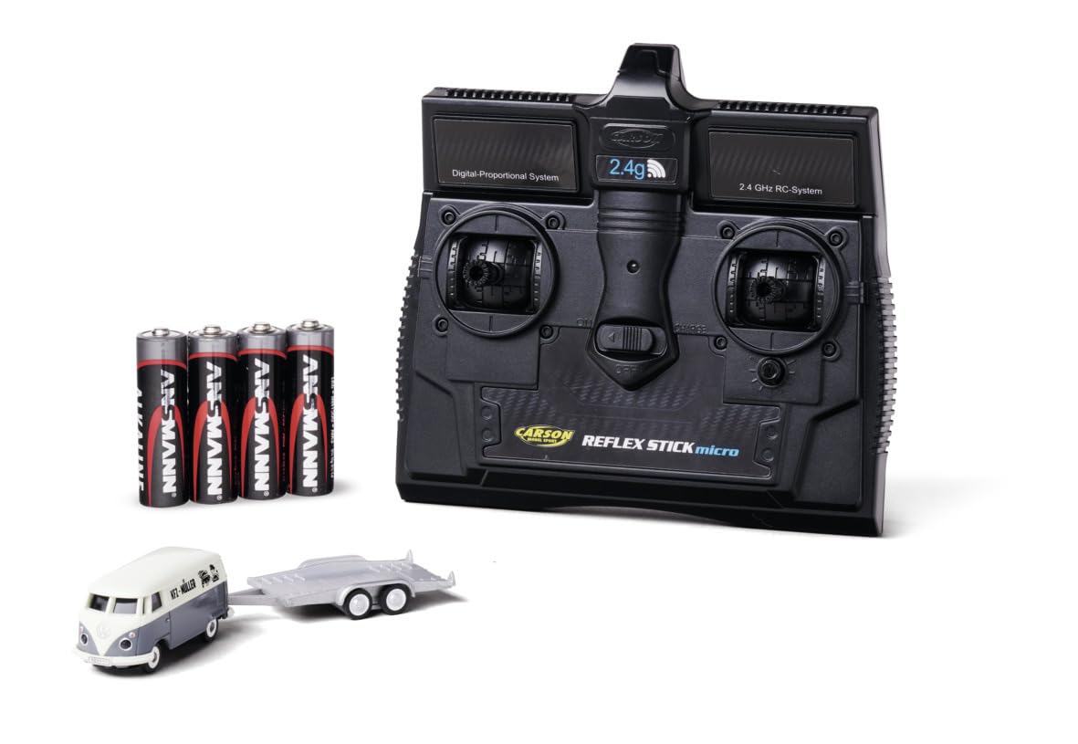 CARSON 1:87 VW T1 Furgone con Rimorchio RC