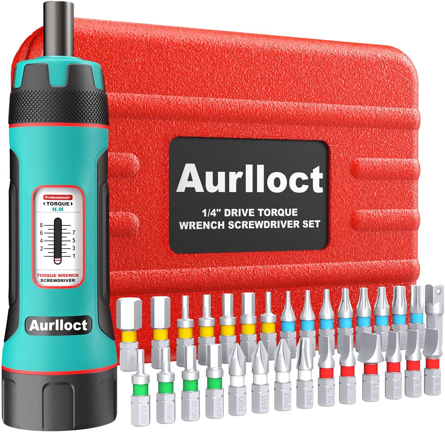 Aurlloct Cacciavite Dinamometrica 1/4" 1-8 Nm