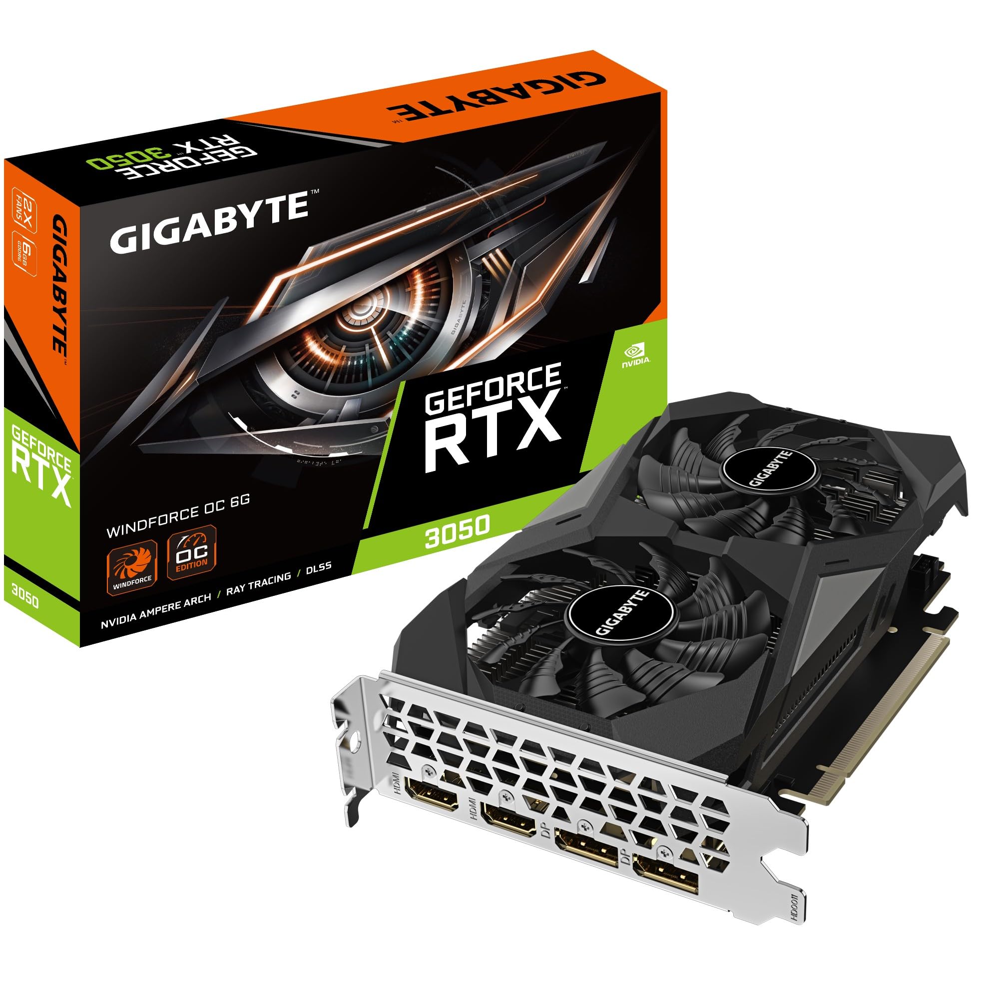 Gigabyte GeForce RTX 3050 WINDFORCE OC 6G NVIDIA 6GB GDDR6