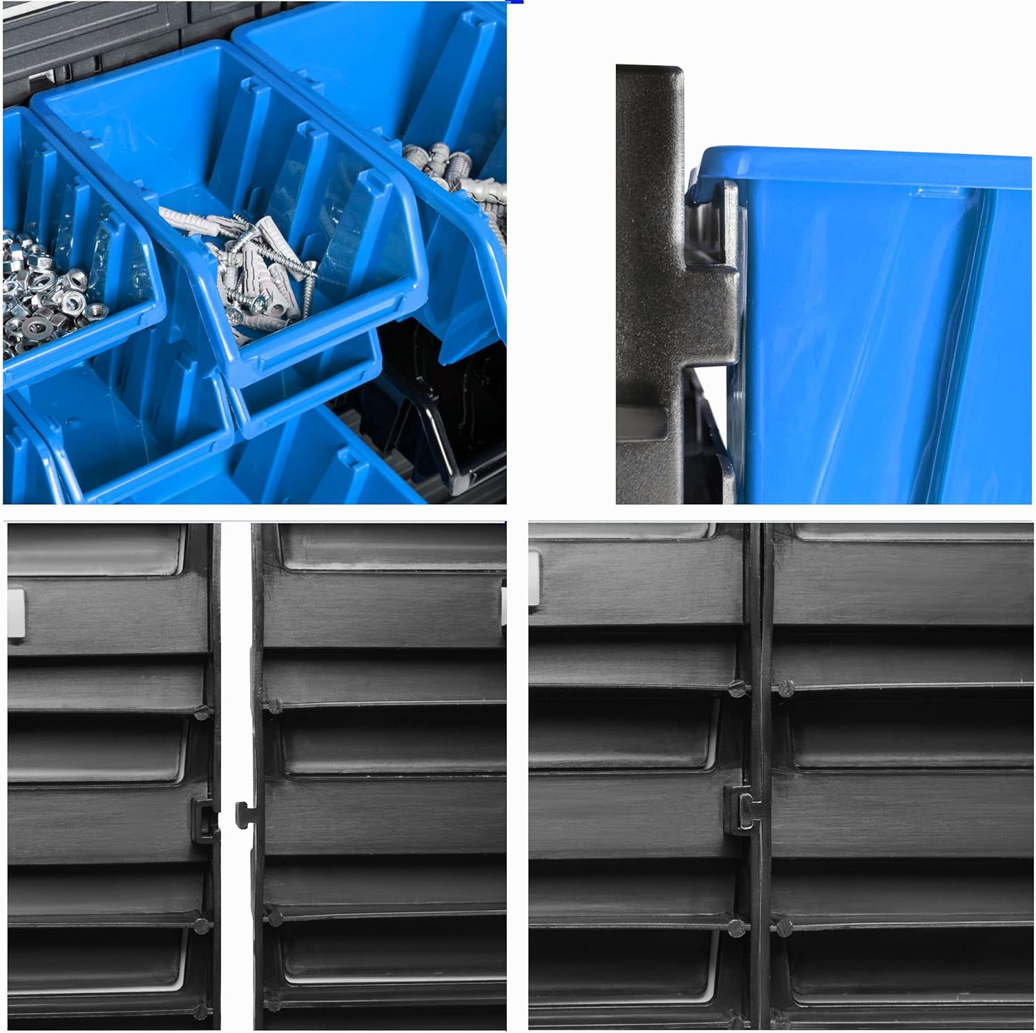 Sistema di Stoccaggio da Parete 770x780 mm, 82 pezzi - immagine 6