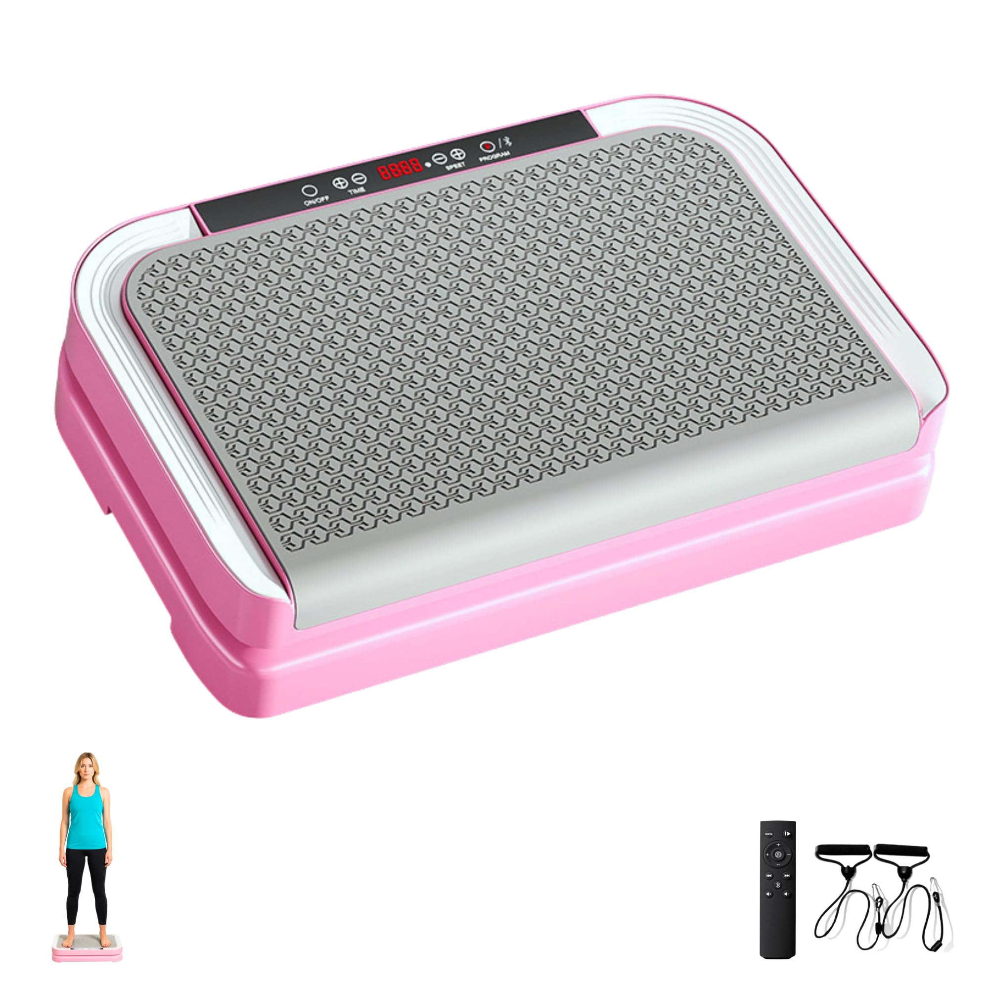 Macchina per Vibrazione Fitness con Fasce Elastiche