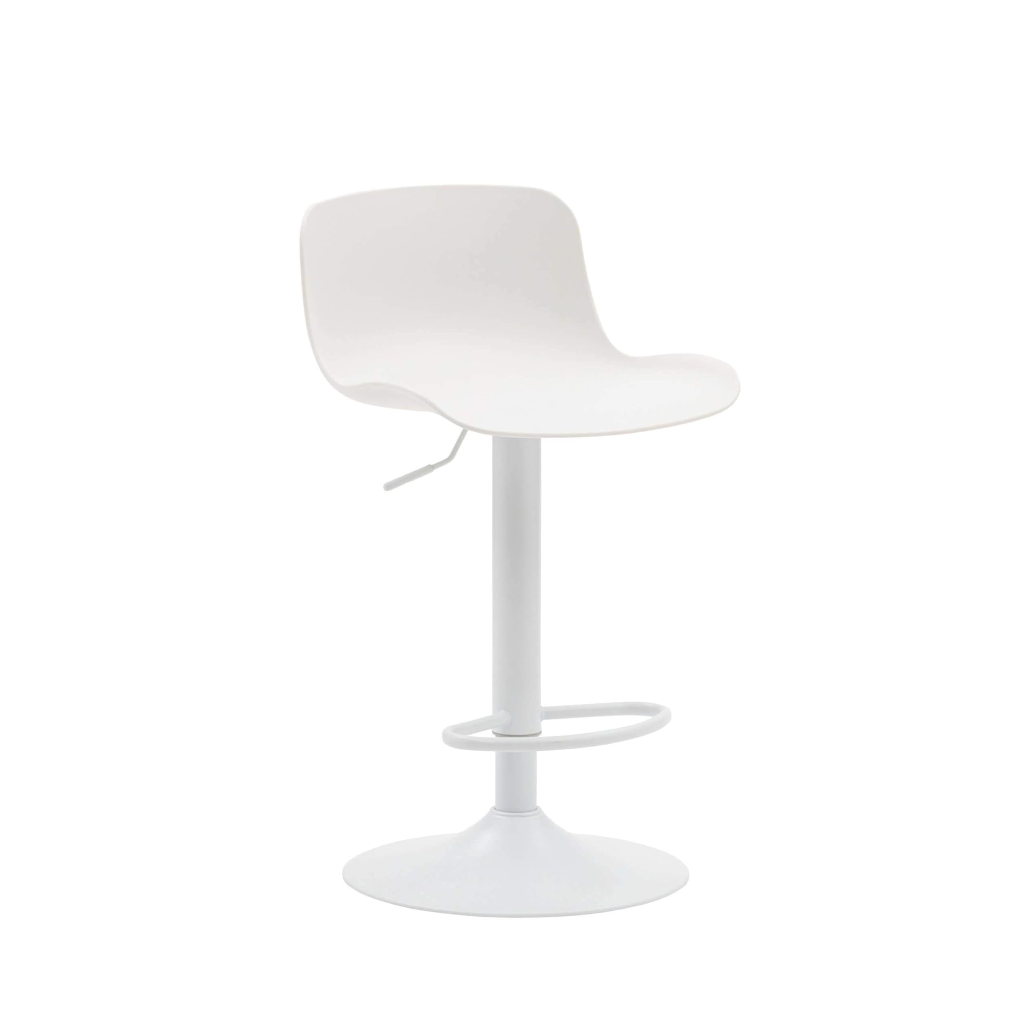 Konte.design Set 2 Sgabelli CANNES Regolabili, Bianco