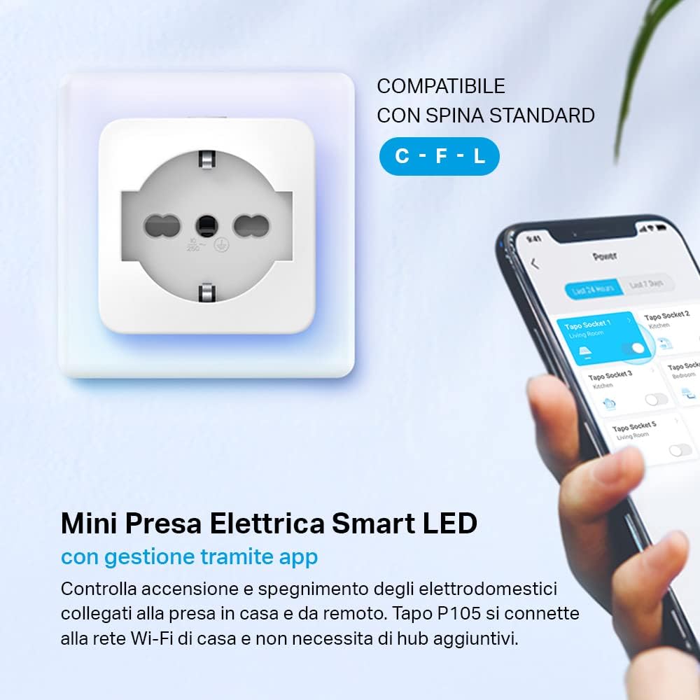 Tapo P105 - Presa Smart Italiana WiFi Intelligente - immagine 2