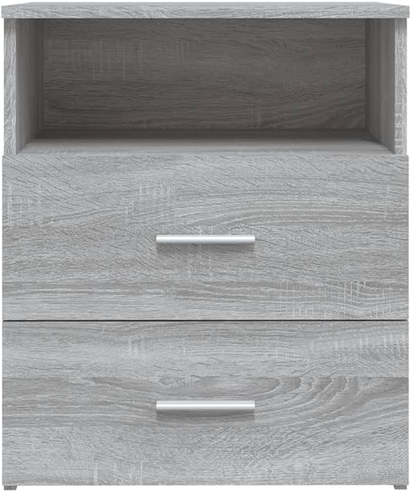 vidaXL Comodino Grigio Sonoma 50x32x60 cm - immagine 6